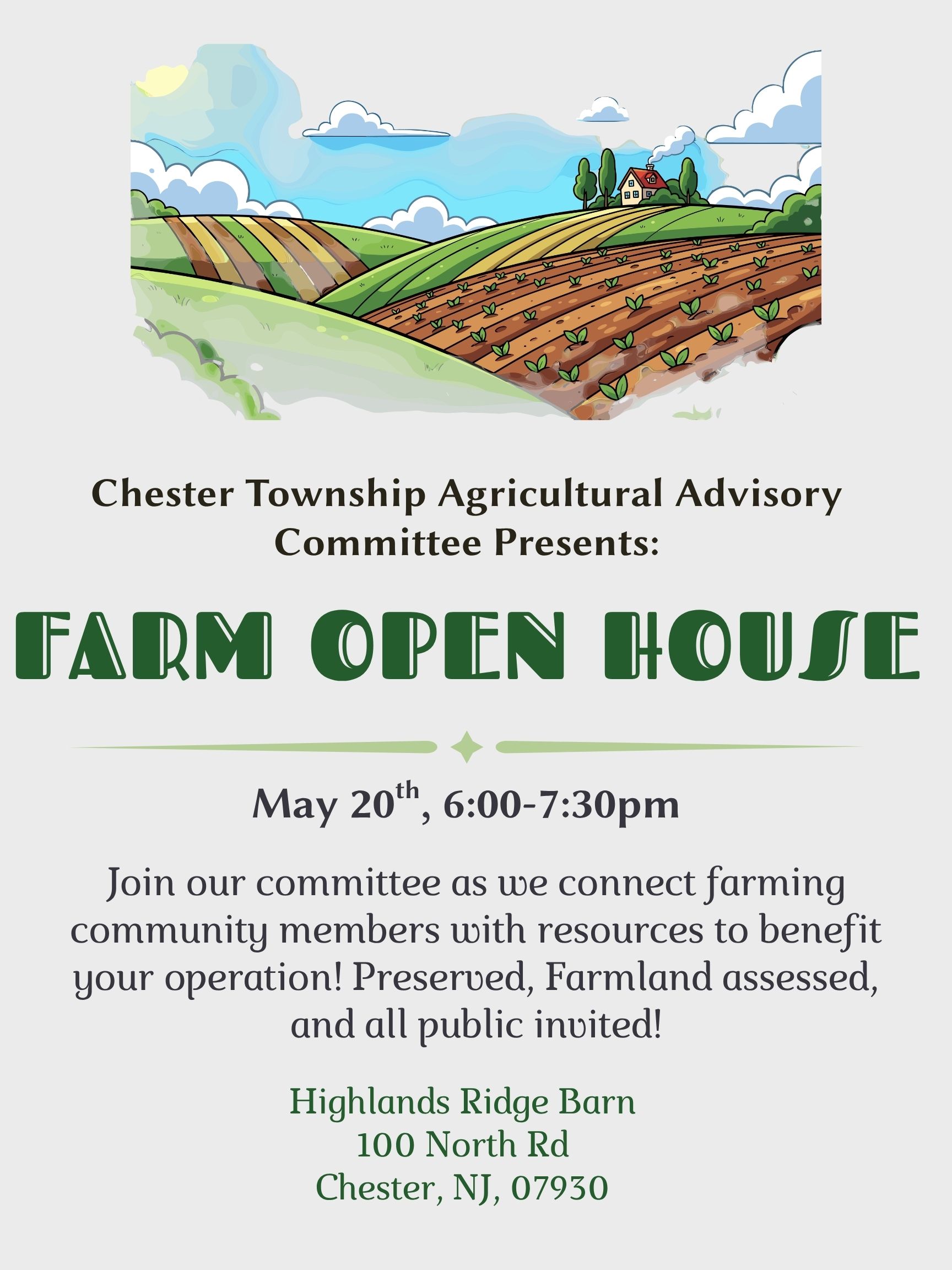Beige Illustrated Farm Open Day Poster 1